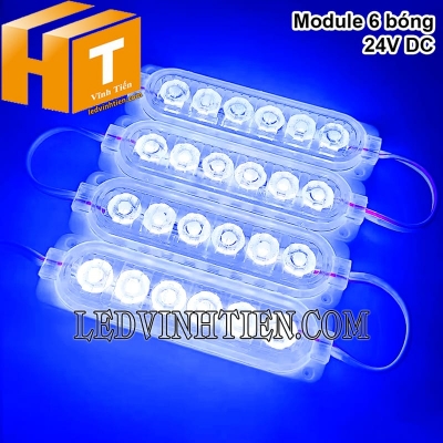 Led module 6 bóng 24V xanh dương