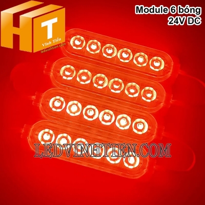 Led module 6 bóng 24V màu đỏ