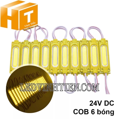 Led hắt COB 6 bóng 24V màu vàng