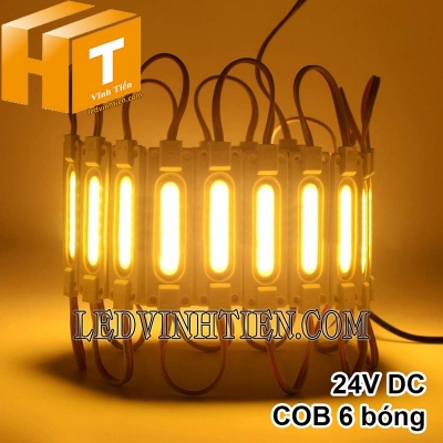 Led hắt COB 6 bóng 24V màu vàng