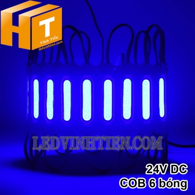 Led hắt COB 6 bóng 24V xanh dương