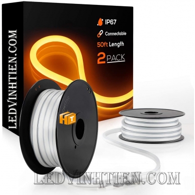 Led Dây  Neon Flex 220V Cuộn 100m Màu Vàng