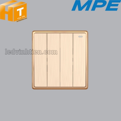 Mặt 4 công tắc 1 chiều 16A-250V S704