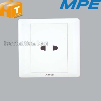 Mặt ổ cắm đơn 2 chấu B2US