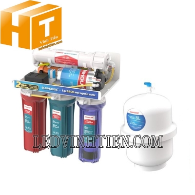 Máy lọc nước RO không vỏ 8 lõi Sunhouse SHA8878KV
