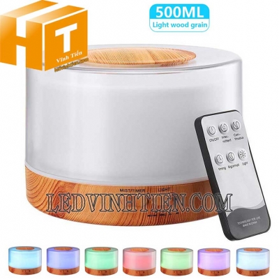 Máy xông tinh dầu cỡ lớn 500ml kèm remote