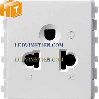 Ổ cắm 3 chân đa năng 16A màu trắng Schneider