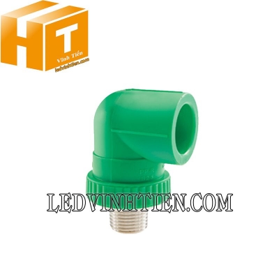 Nối góc 90 độ ren ngoài PPR Hoa Sen