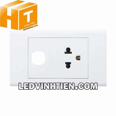 Ổ cắm đơn 3 chấu 1 lỗ S18UEX Sino Vanlock