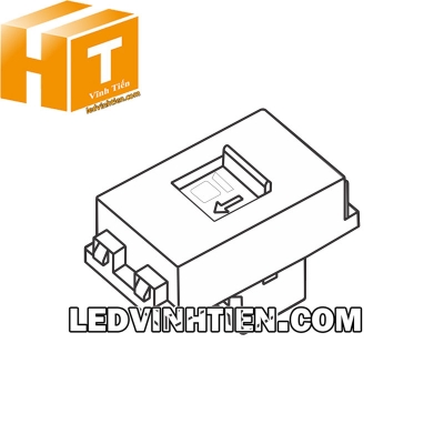 Ổ cắm máy tính 8 dây có màn che Sino Vanlock