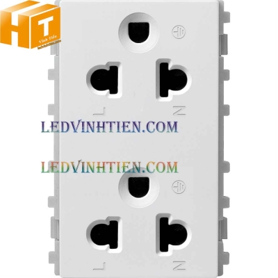 Ổ cắm Twin Universal 16A màu trắng Schneider