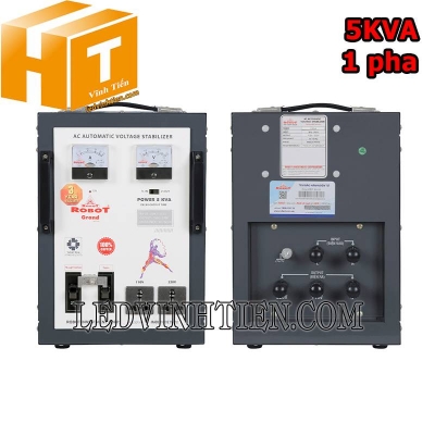 Ổn áp 1 pha 5KVA Robot Grand 90-250V