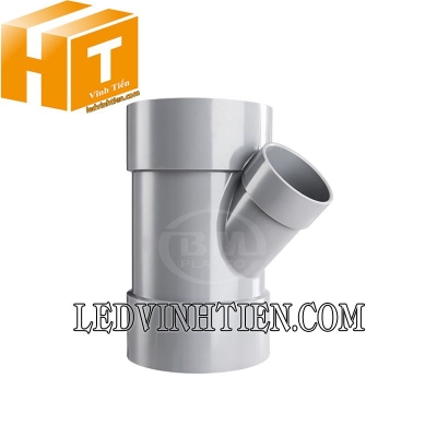 Tê góc 45 độ chuyển bậc uPVC Bình Minh