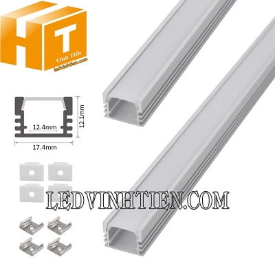 Thanh nhôm định hình U nổi 17x12mm