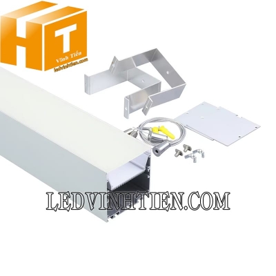 Thanh nhôm định hình U nổi 76x76mm