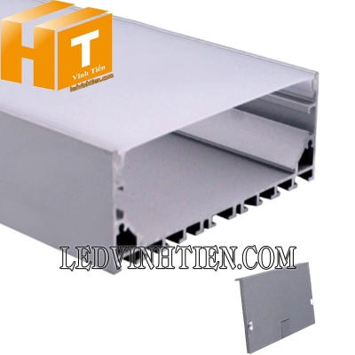 Thanh nhôm định hình U nổi 100x40mm