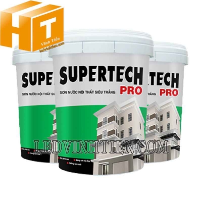 Thùng sơn phủ Toa Supertech Pro Siêu Trắng
