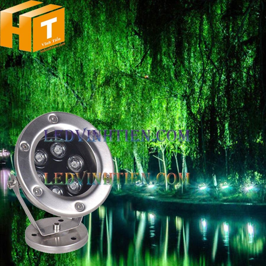 Đèn led rọi cây 6W ánh sáng xanh lá giá rẻ. Ledvinhtien.com