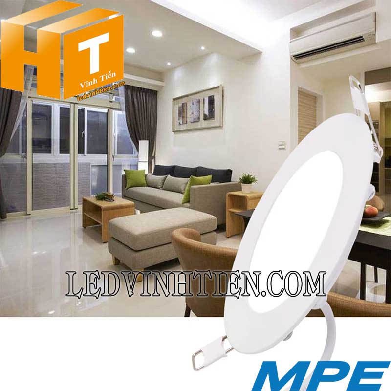 Đèn led panel âm trần tròn RPL-24 trắng, vàng, trung tính loại tốt, giá rẻ