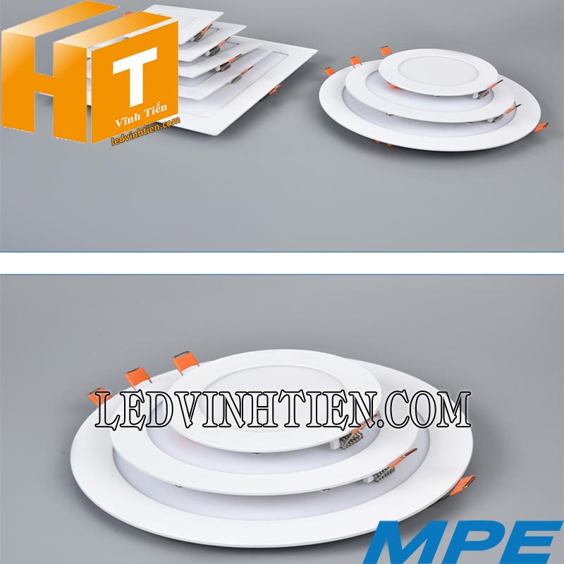 Đèn led panel âm trần tròn 3 chế độ màu RPL-18-3C loại tốt, chính hãng