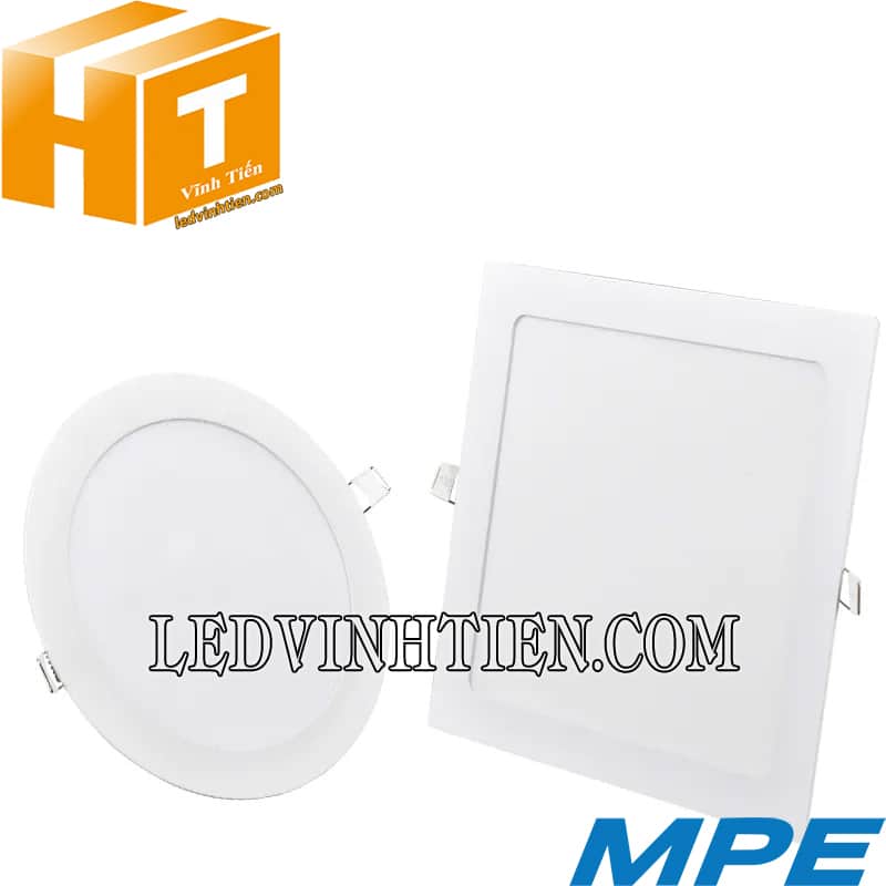 Đèn led panel âm trần vuông dimmer 18W có 2 loại tròn và vuông