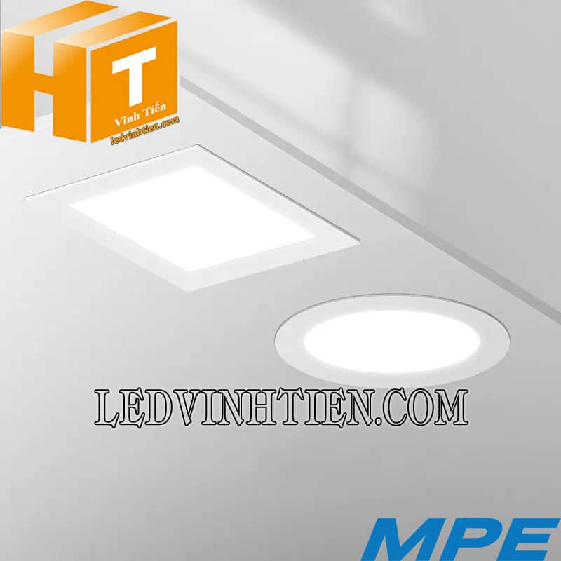 Đèn led panel âm trần vuông dimmer 24W có hai loại đó là tròn và vuông