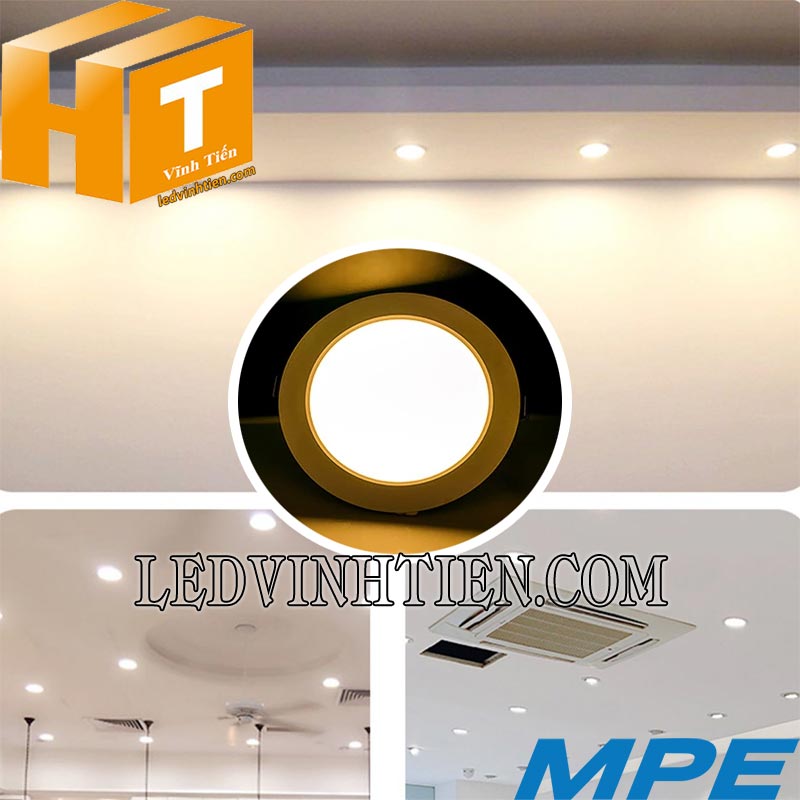 Đèn led panel dimmable tròn 18W dùng gắn trần, chiếu sáng nhà, biệt thự, văn phòng