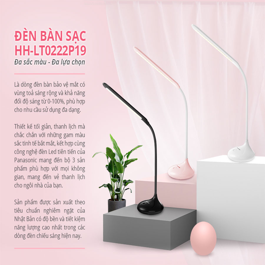 Đèn led để bàn học, đọc sách HH‑LT0222P19 Panasonic