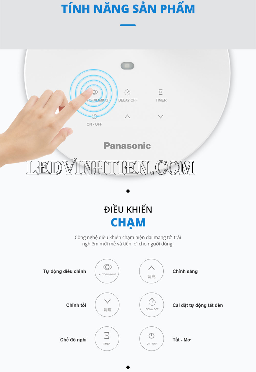 Đèn led  để bàn học, đọc sách HH-LT0421 Panasonic, nanoco loại tốt, giá rẻ, chất lượng, chính hãng
