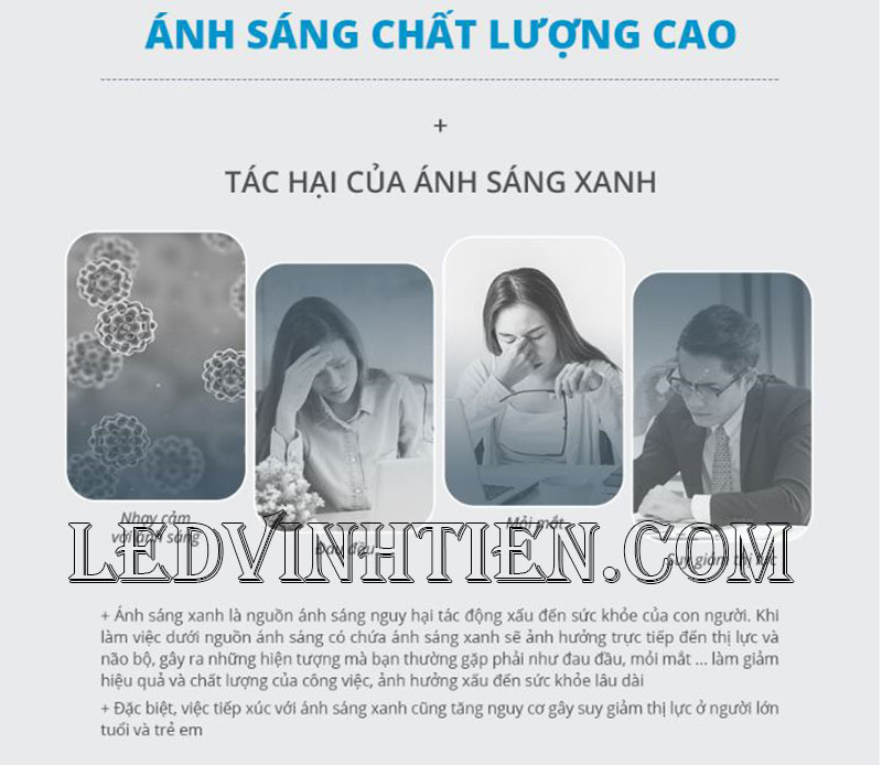 Tác hại của ánh sáng xanh và thiếu ánh sáng, ảnh minh họa chi tiết