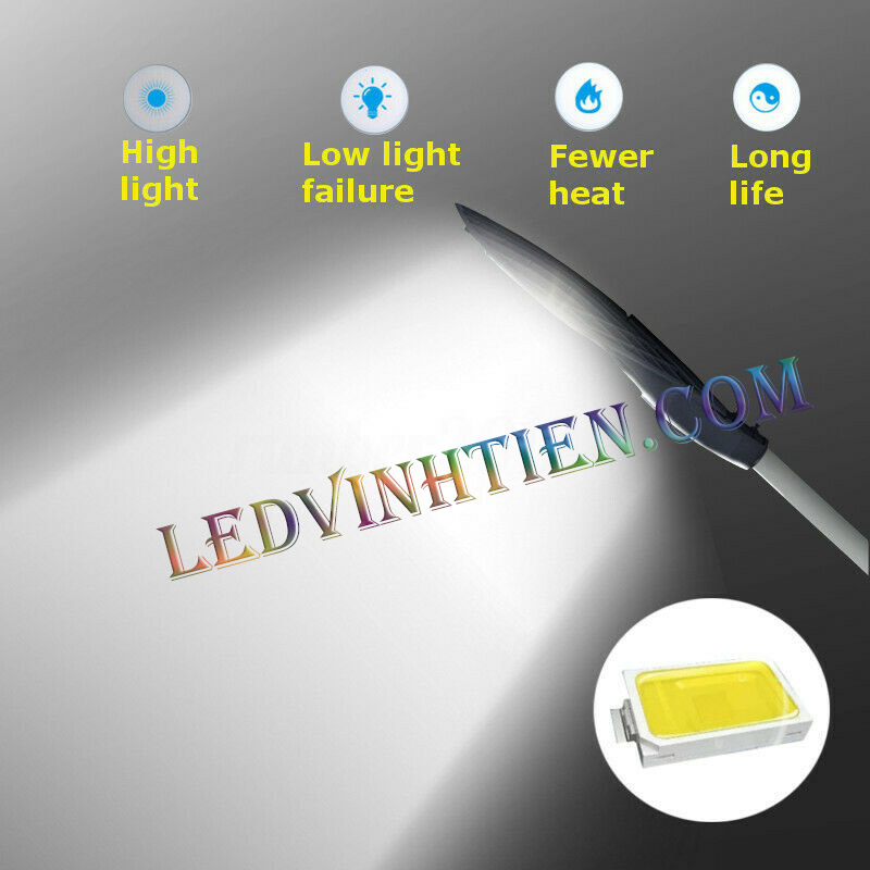 Hình ảnh chỉ tiết từng góc cạnh đèn đường led 120W chiếc lá, đủ công suất, loại tốt, giá rẻ, chất lượng, chiếu sáng phố, công viên, quảng trường, bãi đổ xe, đường mòn, với chip led mỹ, đài loan, nhật, như  Chip LED như Cree,Osram, Nichia, Bridgelux, Epistar, driver done, meanwell, philips, chống sét, ánh sáng trắng, vàng, trung tính (6000k-6500k, 3000k-3500k, 4000k-4500k) vỏ đen, xám, ledvinhtien.com