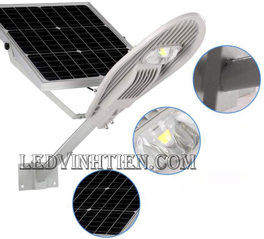 Đèn đường led năng lượng mặt trời chiếc lá 80W