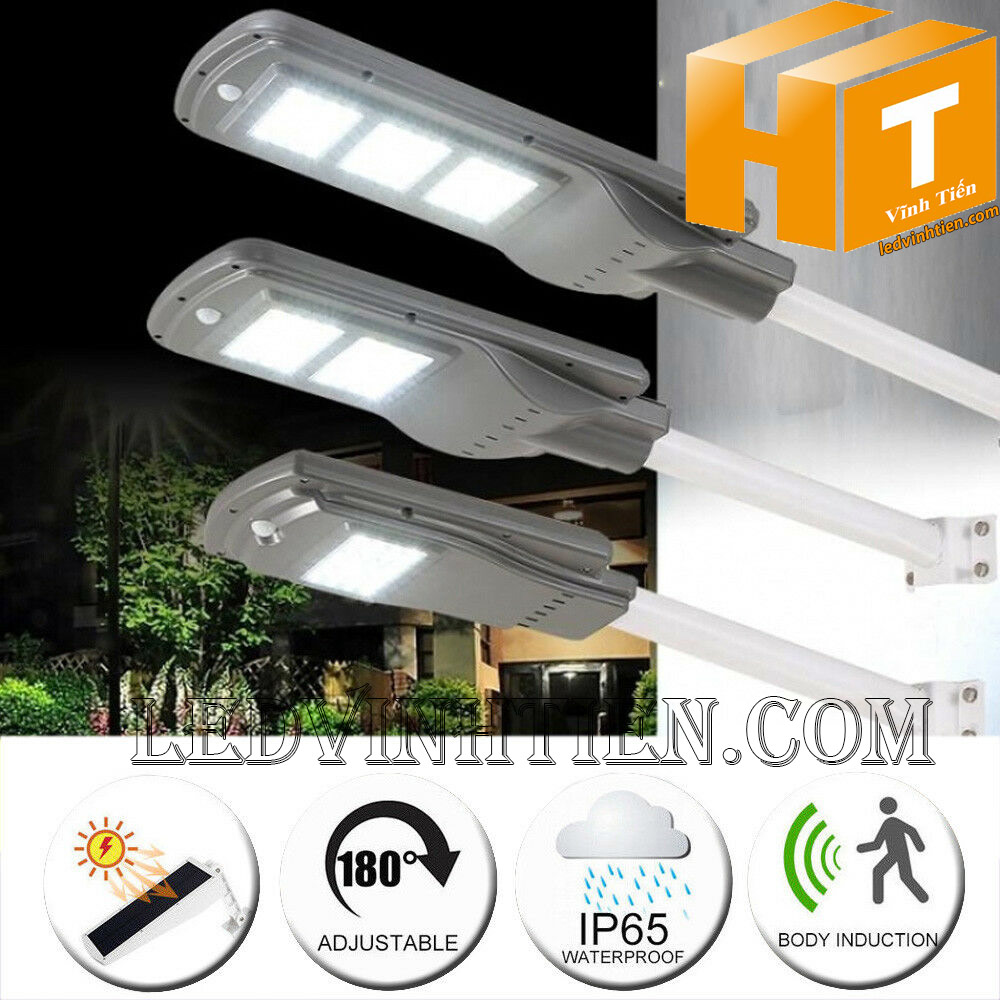 Đèn đường led năng lượng mặt trời 50W pin liền thể, giá rẻ, Ledvinhtien.com