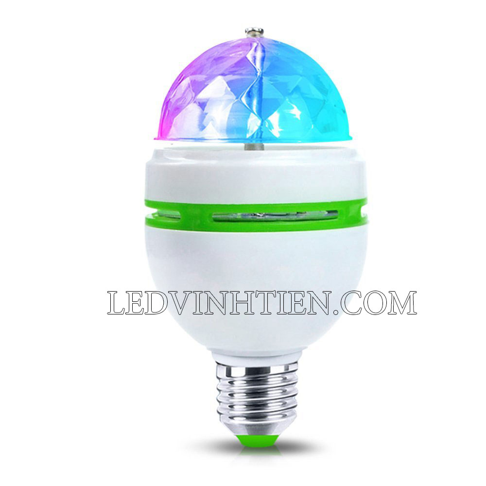 Đèn cầu xoay 3W đuôi vặn E27