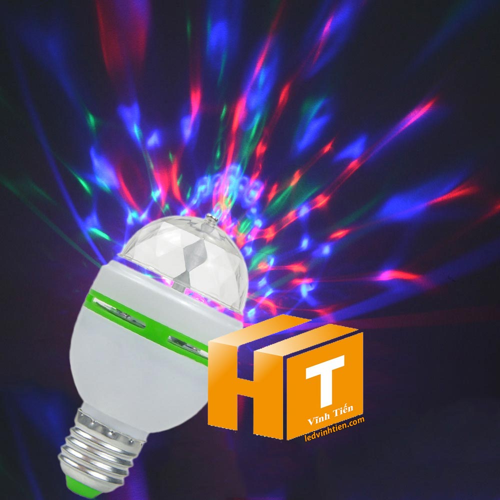 Đèn cầu xoay 3W đuôi vặn E27