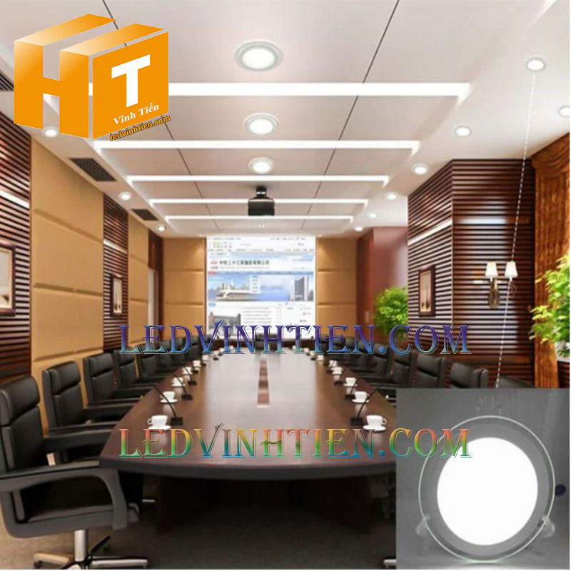 Đèn âm trần 24w 3 chế độ siêu sáng