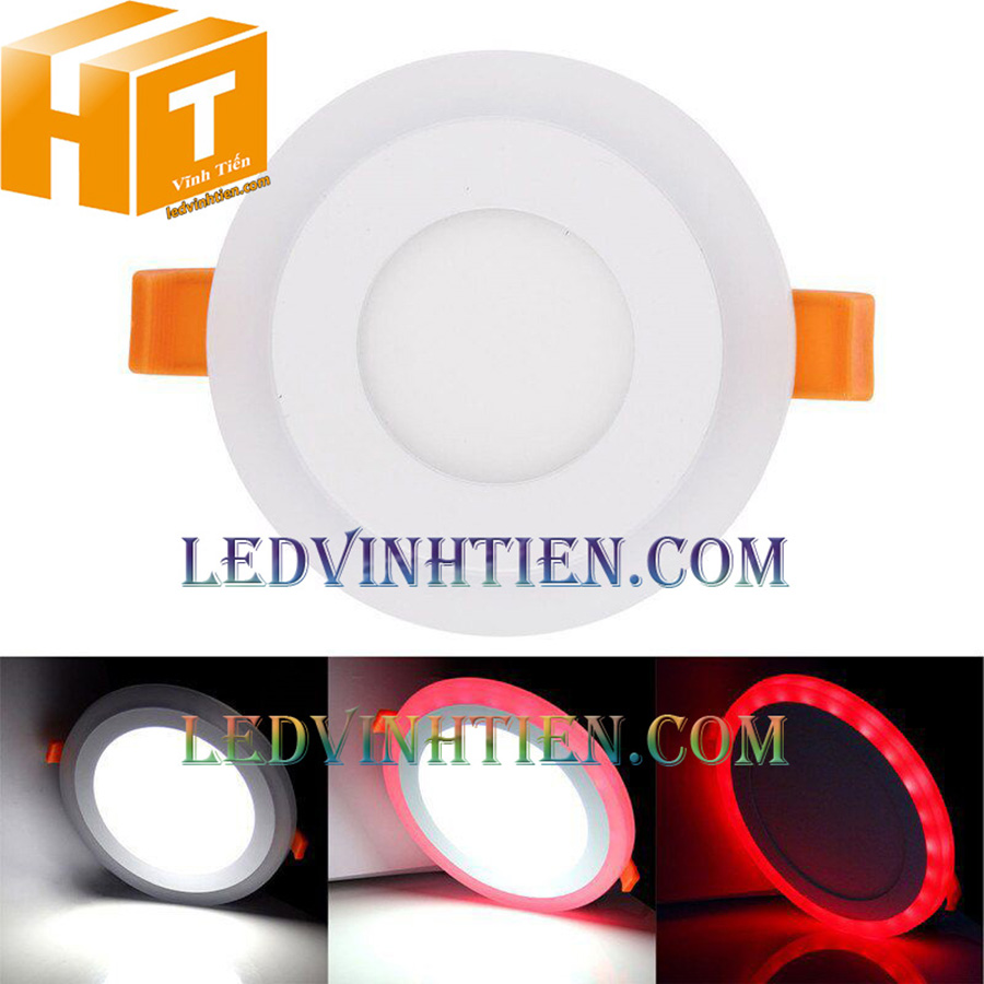 Đèn led âm trần tròn 18+6w tuy hòa phú yên