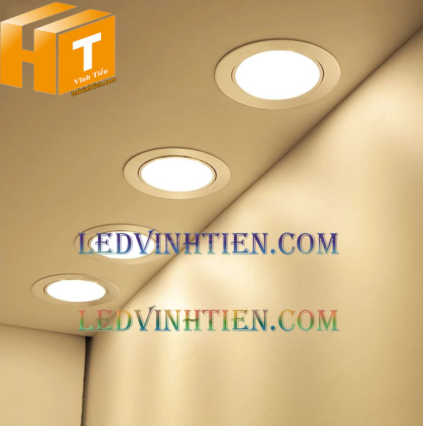 Đèn led downlight 6w 3 chế độ