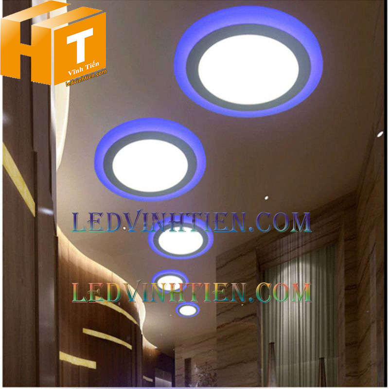 Đèn led downlight 9w 3 chế độ