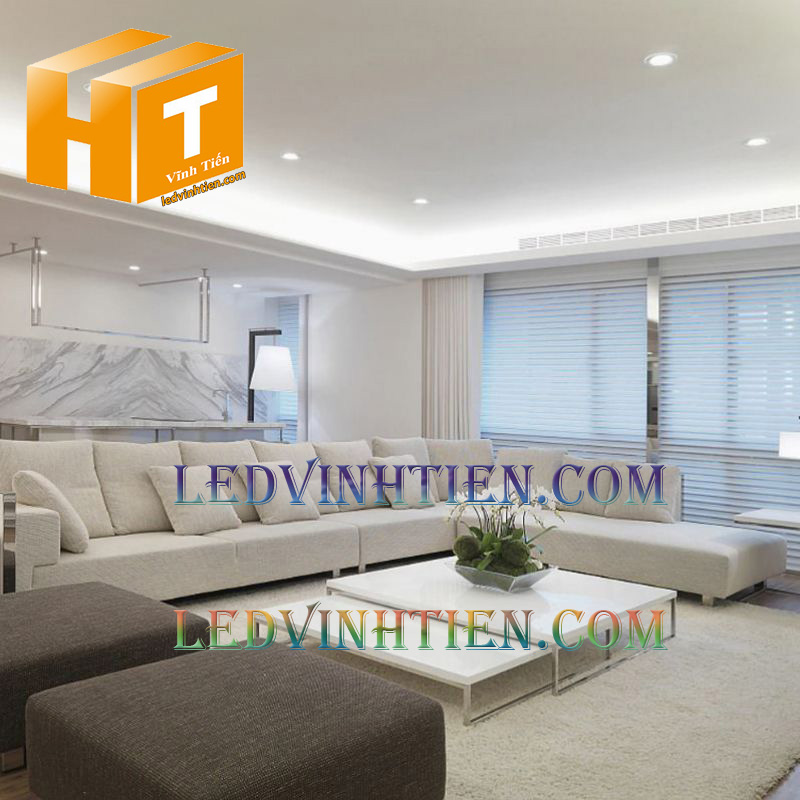 Đèn led panel âm trần vuông 18+6w viền đỏ