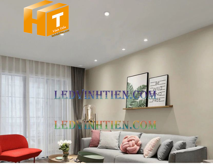 Đèn led panel âm trần vuông 18+6w viền xanh dương