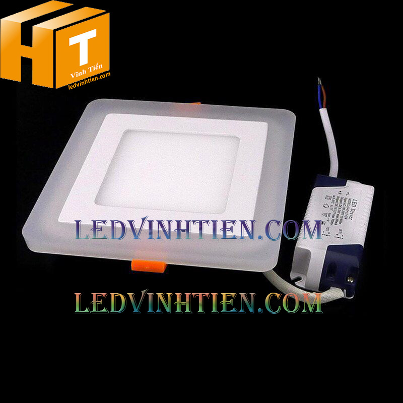 Đèn led âm trần vuông 3+3w