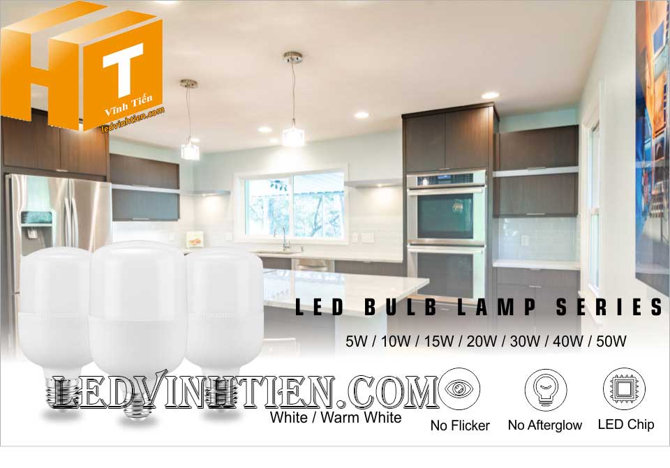 Đèn led búp trụ 10W loại tốt, giá rẻ, chất lượng, dùng chiếu sáng nội thất