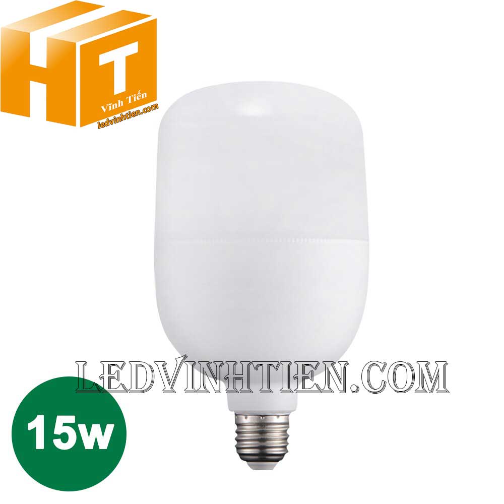 Đèn led búp trụ 15W loại tốt, giá rẻ, chất lượng, dùng chiếu sáng nội thất