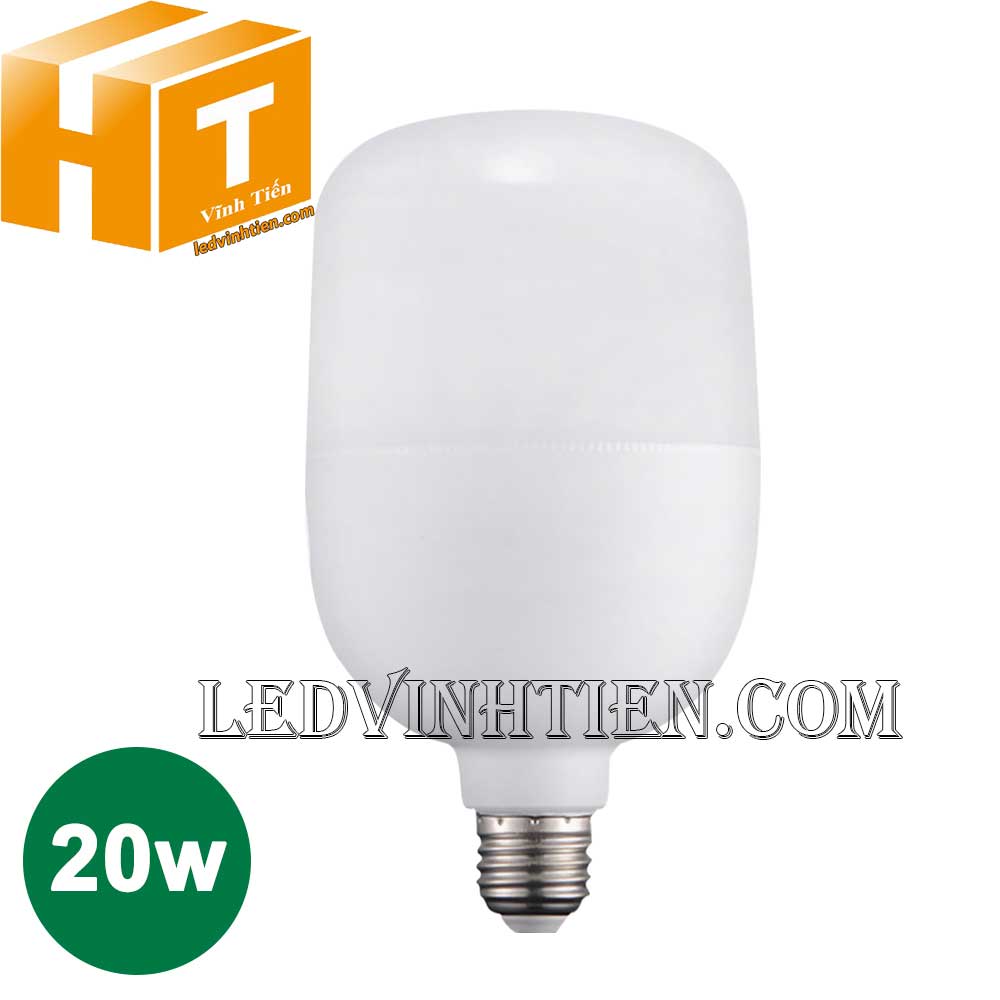 Đèn led búp trụ 20W loại tốt, giá rẻ, chất lượng, dùng chiếu sáng nội thất