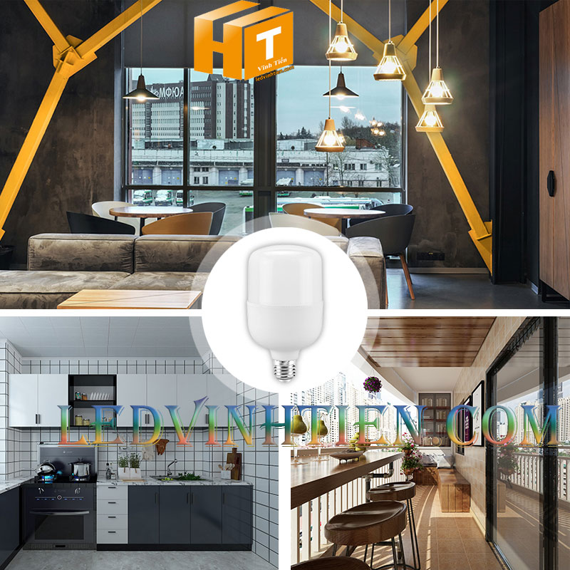 Đèn led búp trụ 20W loại tốt, giá rẻ, chất lượng, dùng chiếu sáng nội thất