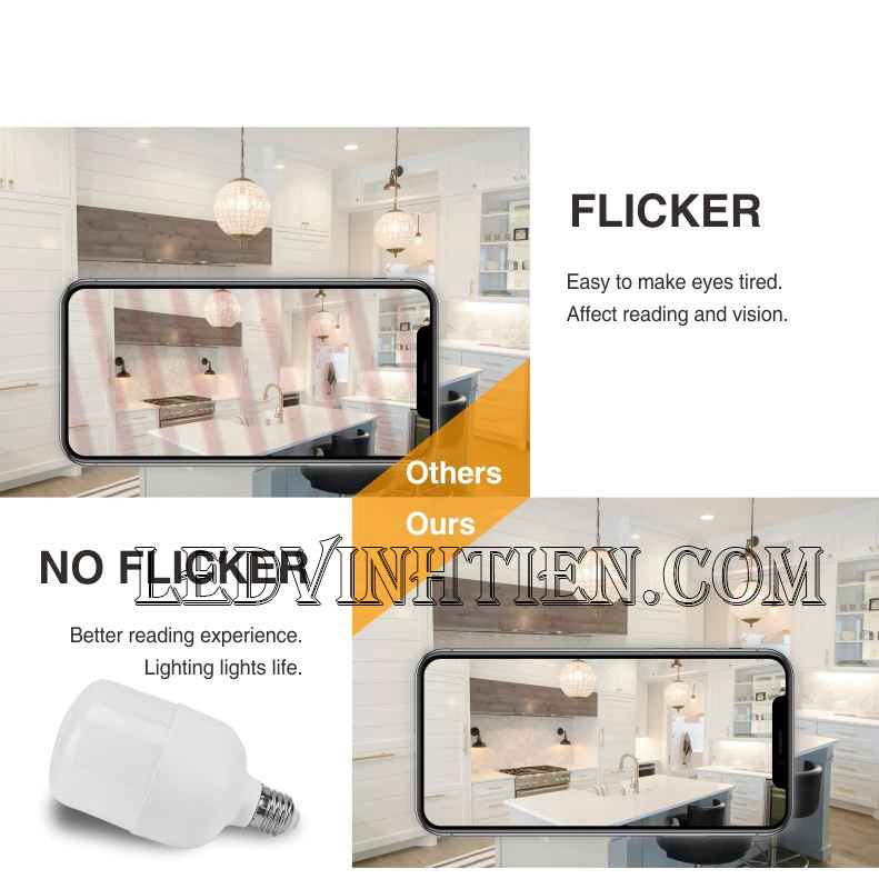Đèn led búp trụ 20W loại tốt, giá rẻ, chất lượng, dùng chiếu sáng nội thất