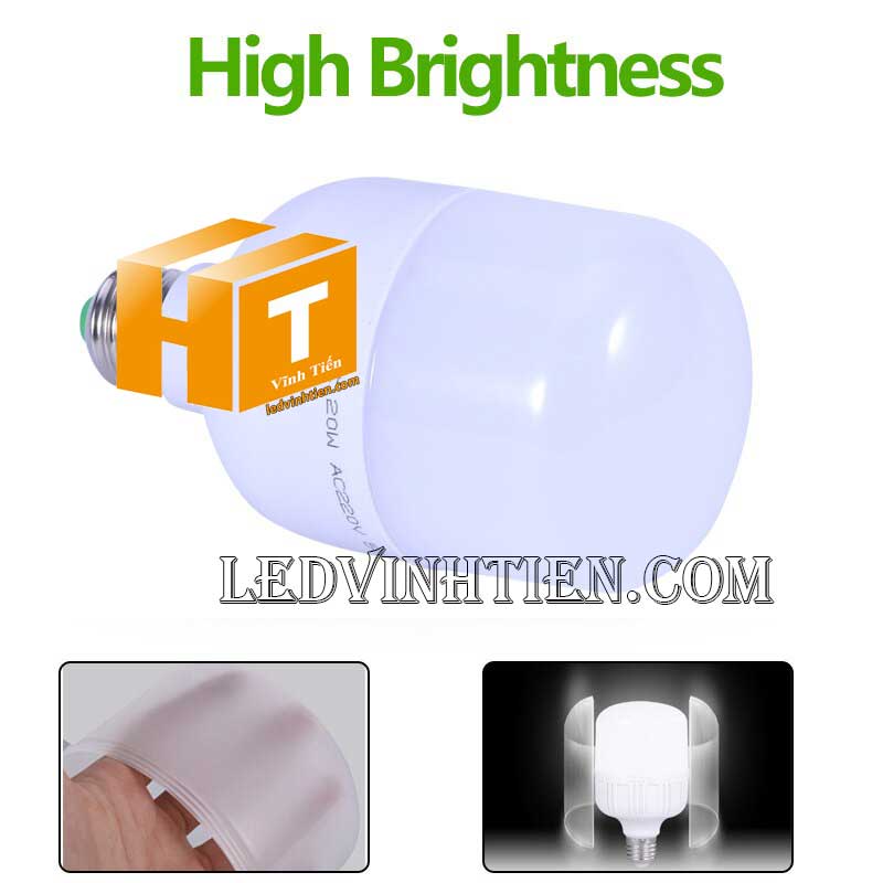 Đèn led búp trụ 50W loại tốt, giá rẻ, chất lượng, dùng chiếu sáng nội thất