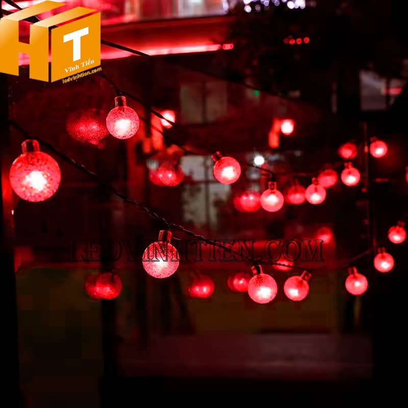 Đèn led bi bọt nước màu đỏ