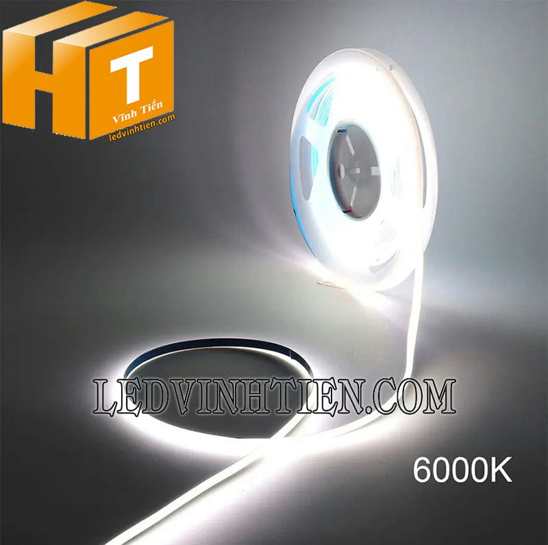 Đèn led dây dẻo COB ánh sáng 6000K